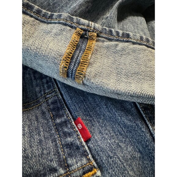 Levis 501 Men Denim Jeans Button Fly Blank Red Tag Straight Leg 34X36